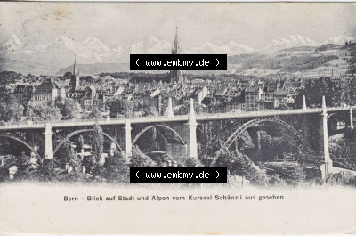 Ansichtskarte Schweiz, Karton Bern, Verwaltungskreis Bern-Mittelland, Stadt Bern, vor 1945 In s/w Schwarzweiß Bern, Blick auf... Sammlung