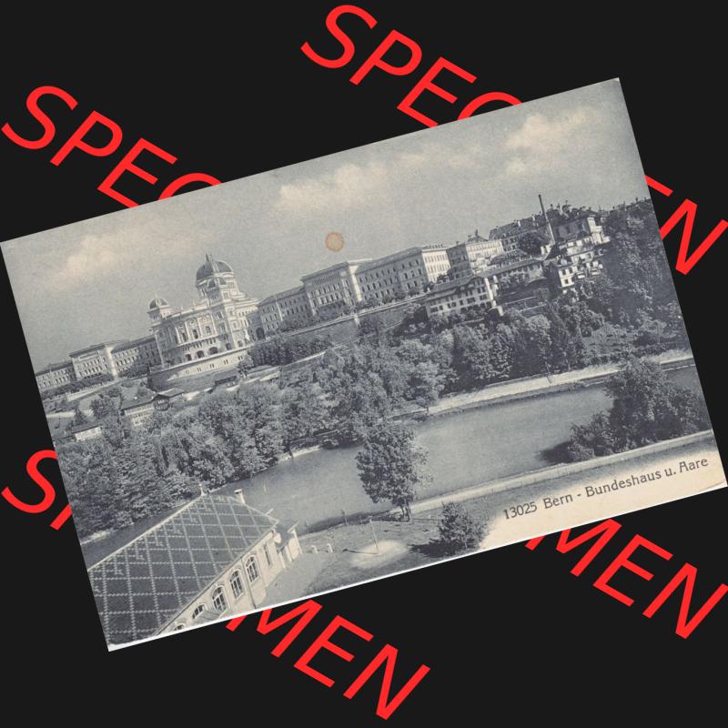 Ansichtskarte Schweiz, Karton Bern, Verwaltungskreis Bern-Mittelland, Stadt Bern, vor 1945 In s/w Schwarzweiß 13025 Bern, Bundeshaus und Aare (1) Sammlung