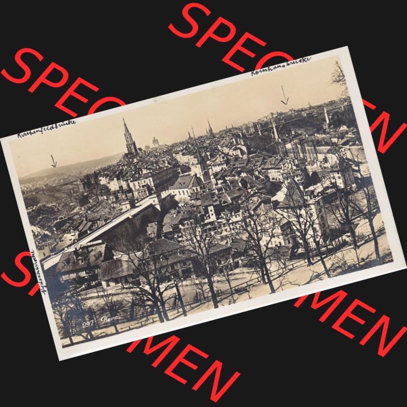 Ansichtskarte Schweiz, Karton Bern, Verwaltungskreis Bern-Mittelland, Stadt Bern, vor 1945 In s/w Schwarzweiß 297 Bern (1) Sammlung