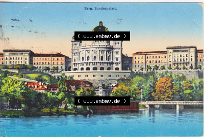 Ansichtskarte Schweiz, Karton Bern, Verwaltungskreis Bern-Mittelland, Stadt Bern, Lithografie vor 1945, Bern, Das Bundeshaus,... Sammlung