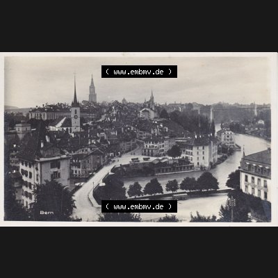 Ansichtskarte Schweiz, Karton Bern, Verwaltungskreis Bern-Mittelland, Stadt Bern, vor 1945 In s/w Schwarzweiß Bern, Stadtansicht (1) Sammlung
