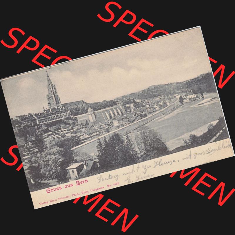 Ansichtskarte Schweiz, Karton Bern, Verwaltungskreis Bern-Mittelland, Stadt Bern, vor 1945 In s/w Schwarzweiß Gruss aus Bern (1) Sammlung