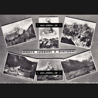 Ansichtskarte Italien s/w 196x, Dolomiten Luschariberg, Monte Lussarei E Dintorni (1) Sammlung