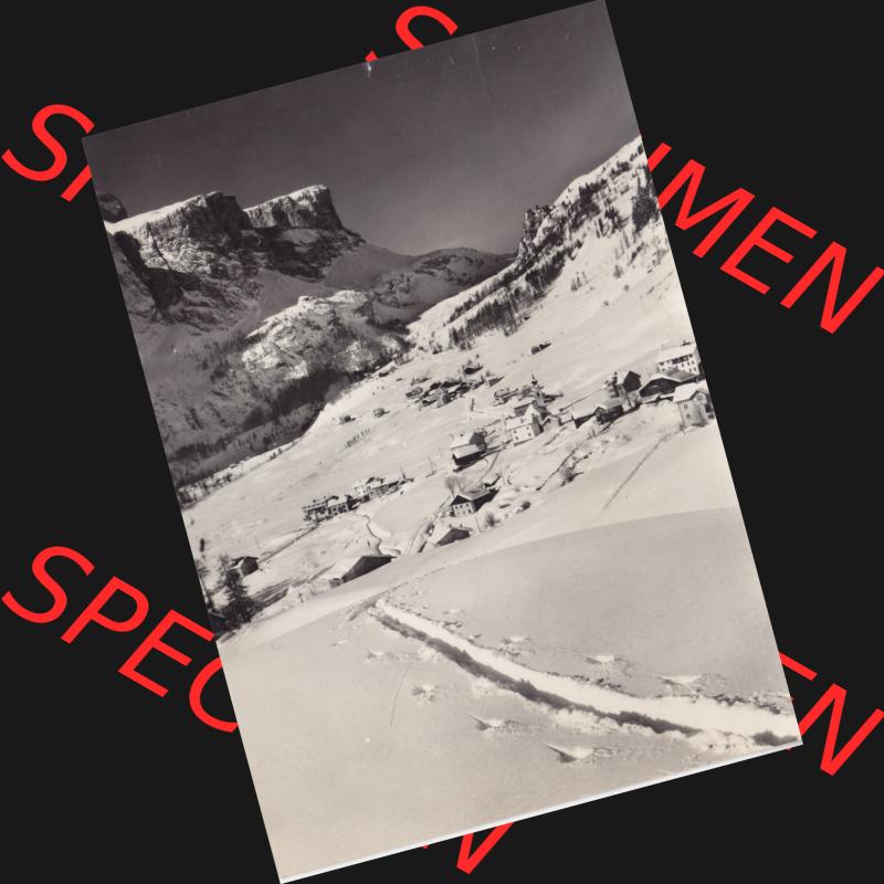 Ansichtskarte Italien s/w 1966, Dolomiten Colfosco Val Budia Dolomitt (1) Sammlung