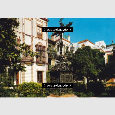 Ansichtskarte Spanien Sevilla, in Farbe / Color Sevilla La Plaza de Santa Cruz. Ansichtskarte aus Spanien Sevilla in Farbe, im online Katalog für private Ansichtskarten-Sammler,... Sammlung