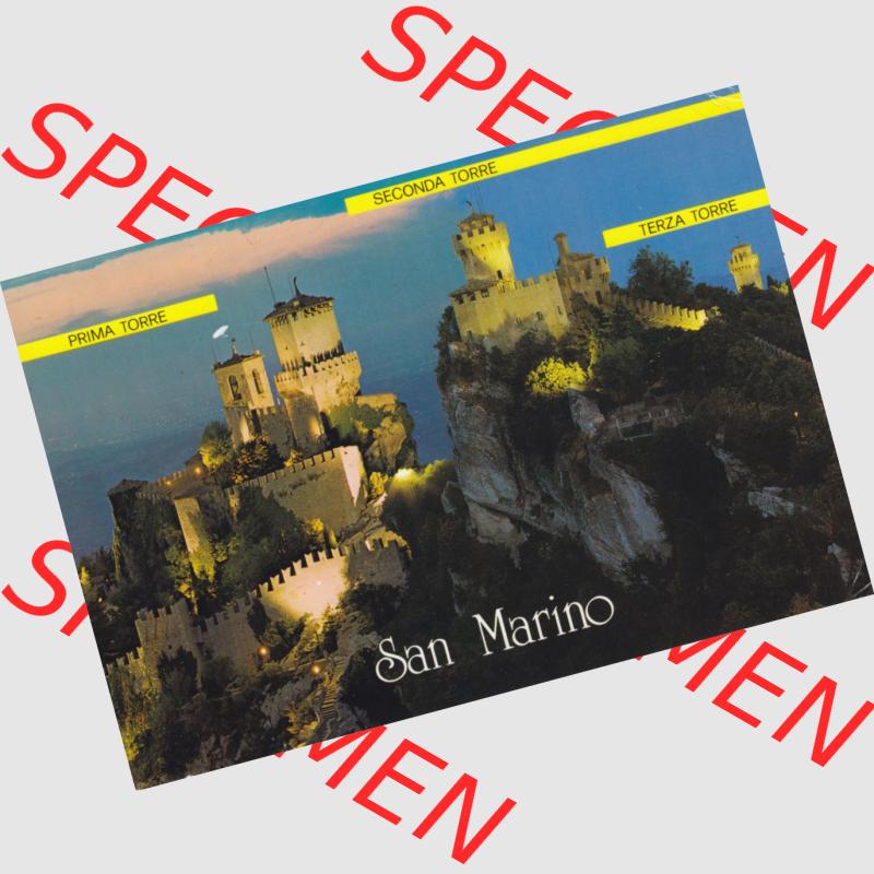 Ansichtskarte San Marino Die drei Türme von San Marino II.. Ansichtskarte / Postkarte aus San Marino allgemein in Farbe, im online Katalog für private Ansichtskarten-Sammler,... Sammlung