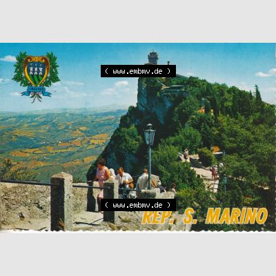 Ansichtskarte San Marino Zweiter Turm von San Marino I.. Ansichtskarte / Postkarte aus San Marino allgemein in Farbe, im online Katalog für private Ansichtskarten-Sammler,... Sammlung