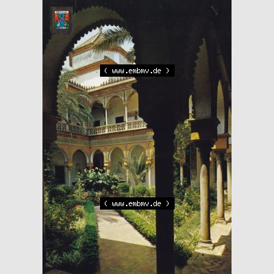 Ansichtskarte Spanien Sevilla, in Farbe / Color Gebäude in Sevilla Innenansicht. Ansichtskarte aus Spanien Sevilla in Farbe, im online Katalog für private Ansichtskarten-Sammler,... Sammlung