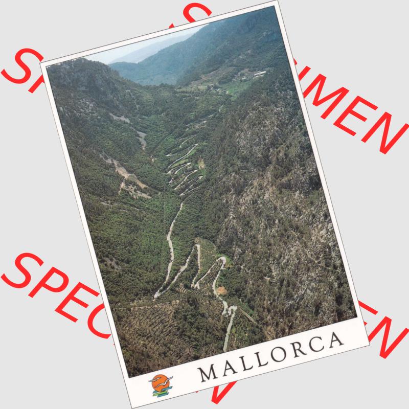 Ansichtskarte Spanien Mallorca Farbe/Color, Straßen auf Mallorca im Gebirge I. Hochformat. Ansichtskarte aus Spanien Mallorca in Farbe, im online Katalog für private... Sammlung