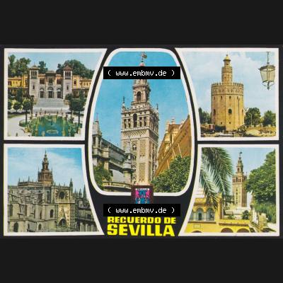 Ansichtskarte Spanien Sevilla, in Farbe / Color Recuerdos de Sevilla. Ansichtskarte aus Spanien Sevilla in Farbe, im online Katalog für private Ansichtskarten-Sammler,... Sammlung