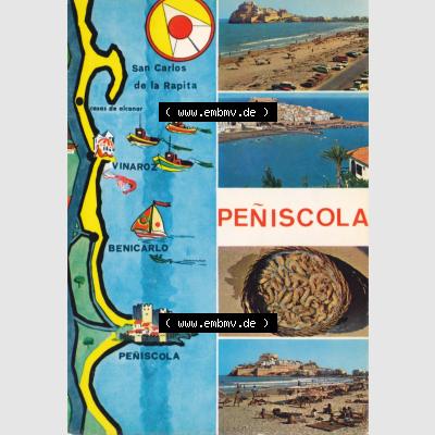Ansichtskarte Spanien Allgemeine Übersicht in Farbe/Color: Peniscola. Ansichtskarte aus Spanien allgemein in Farbe, im online Katalog für private Ansichtskarten-Sammler,... Sammlung