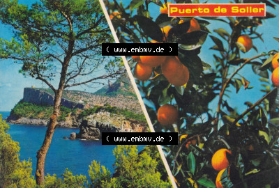 Ansichtskarte Spanien Allgemeine Übersicht in Farbe/Color: Puerto de Soller. Ansichtskarte aus Spanien allgemein in Farbe, im... Sammlung