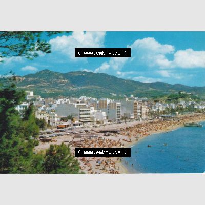 Ansichtskarte Spanien Allgemeine Übersicht in Farbe/Color: Costa Brava Hauptansicht vom Strand. Ansichtskarte aus Spanien allgemein in Farbe, im online Katalog für private... Sammlung