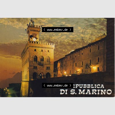 Ansichtskarte San Marino Palazzo del Governo di notte III.. Ansichtskarte / Postkarte aus San Marino allgemein in Farbe, im online Katalog für private Ansichtskarten-Sammler,... Sammlung