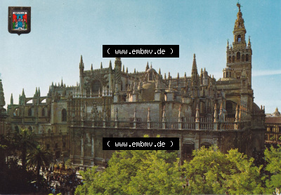 Ansichtskarte Spanien Sevilla, Kathedrale von Sevilla. Ansichtskarte aus Spanien Sevilla in Farbe, im online Katalog für private... Sammlung