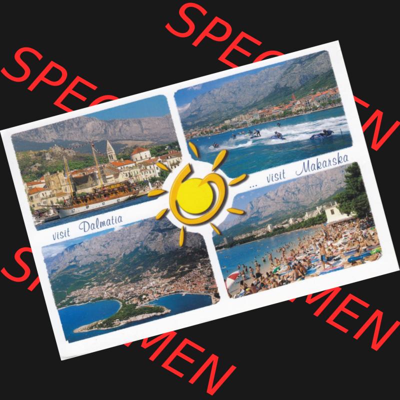 Ansichtskarte Kroatien Makarska, Mehrbildkarte. Ansichtskarte aus Kroatien in Farbe, im online Katalog für private Ansichtskarten-Sammler, Verwalte, Katalogisiere und... Sammlung
