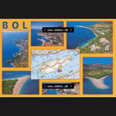 Ansichtskarte Kroatien Bol in Kroatien, Mehrbildkarte. Ansichtskarte aus Kroatien in Farbe, im online Katalog für private Ansichtskarten-Sammler, Verwalte, Katalogisiere... Sammlung