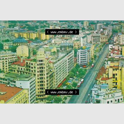 Ansichtskarte Rumänien Bukarest, Magheru. Ansichtskarte aus Rumänien Hauptstadt Bukarest in Farbe, im online Katalog für private Ansichtskarten-Sammler, Verwalte,... Sammlung
