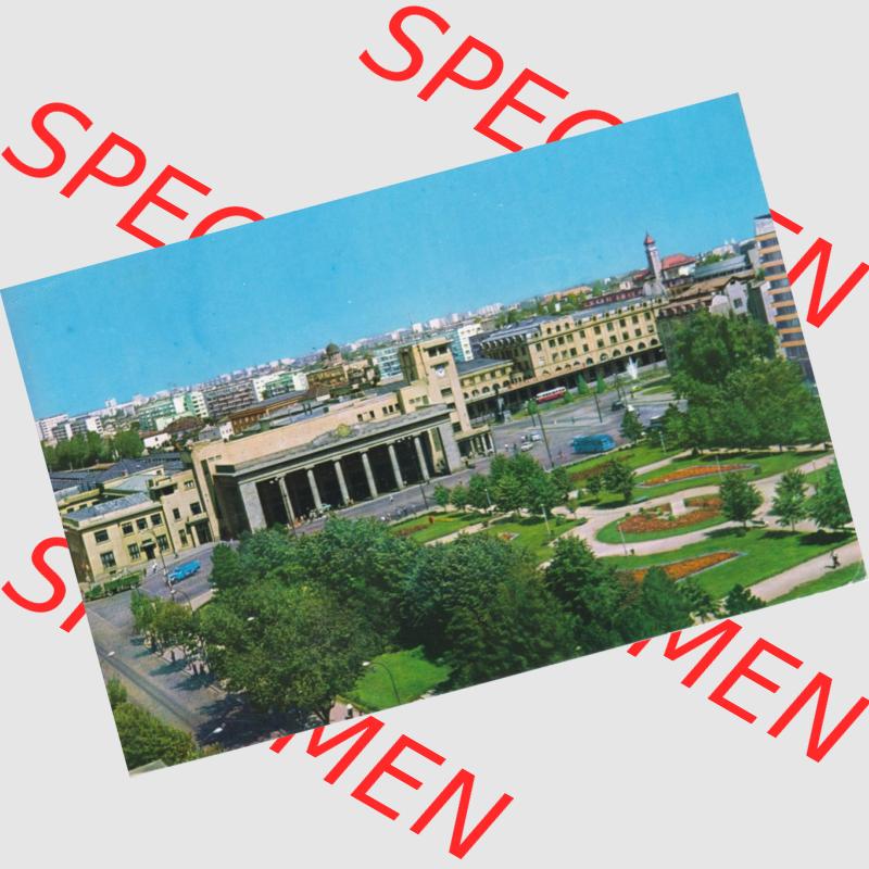 Ansichtskarte Rumänien Bukarest - Platz beim Nordbahnhof. Ansichtskarte aus Rumänien Hauptstadt Bukarest in Farbe, im online Katalog für private Ansichtskarten-Sammler,... Sammlung