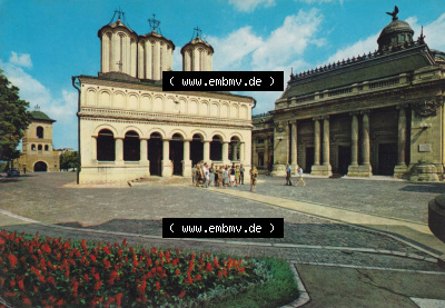 Ansichtskarte Rumänien 1984, Die Parochialkirche. Ansichtskarte aus Rumänien Hauptstadt Bukarest in Farbe, im online Katalog... Sammlung