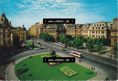 Ansichtskarte Rumänien 1966, Bukarest - Platz der Universität. Ansichtskarte aus Rumänien Hauptstadt Bukarest in Farbe, im... Sammlung