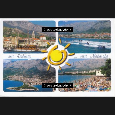 Ansichtskarte Kroatien Makarska, Mehrbildkarte. Ansichtskarte aus Kroatien in Farbe, im online Katalog für private Ansichtskarten-Sammler, Verwalte, Katalogisiere und... Sammlung