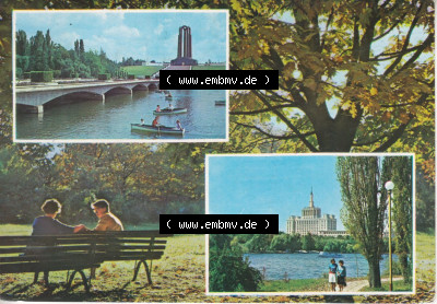 Ansichtskarte Rumänien 197x, Bukarest im Park. Ansichtskarte aus Rumänien Hauptstadt Bukarest in Farbe, im online Katalog für... Sammlung