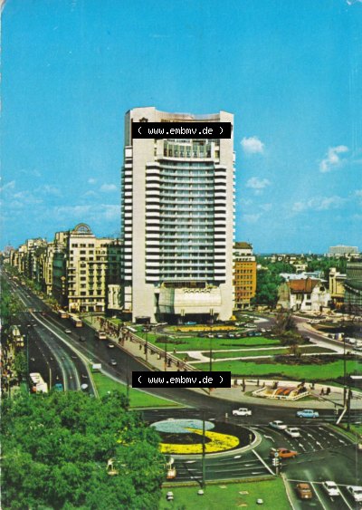 Ansichtskarte Rumänien 1974, Bukarest - Hotel Inter-Continental. Ansichtskarte aus Rumänien Hauptstadt Bukarest in Farbe, im... Sammlung