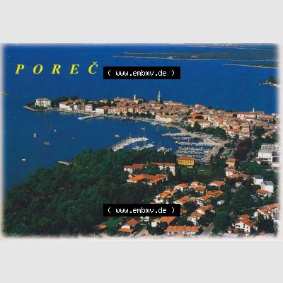 Ansichtskarte Kroatien Porec Panorama. Ansichtskarte aus Kroatien in Farbe, im online Katalog für private Ansichtskarten-Sammler, Verwalte, Katalogisiere und Kategorisieren... Sammlung