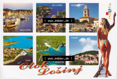 Ansichtskarte Kroatien Mehrbildkarte, Maliosinu, Velilosinu, Cunski, Artatore. Ansichtskarte aus Kroatien in Farbe, im online... Sammlung