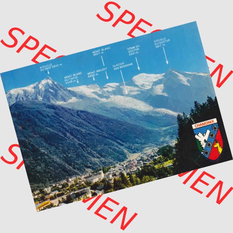 Frankreich Ansichtskarte Farbe Chamonix-Mont-Blanc (1) Sammlung