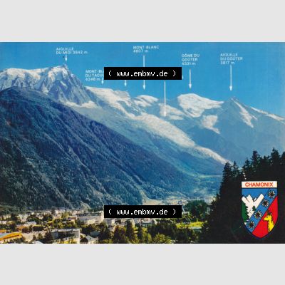 Frankreich Ansichtskarte Farbe Chamonix-Mont-Blanc (1) Sammlung