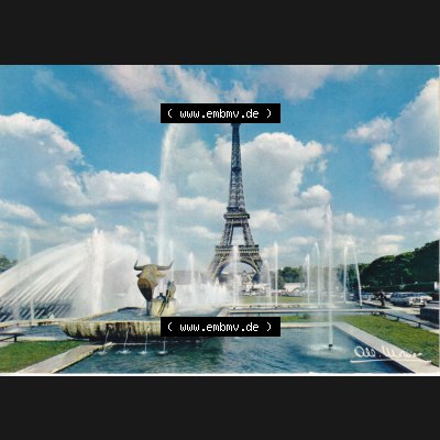 Frankreich Ansichtskarte Farbe Paris Eiffelturm (3) Sammlung