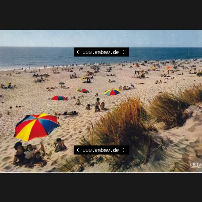 Frankreich Ansichtskarte Farbe Am Strand Cote Atlantique, La plage au bord de L-Ocean (1) Sammlung