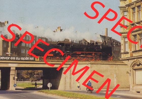 DDR Dampflokomotive aus Deutschland Museumslokomotive 38 1182 auf Brücke (1) Sammlung
