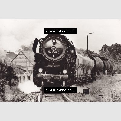 DDR Dampflokomotive aus Deutschland 1980, Baureihe 52.80, Nahgüterzug 600DPI (1) Sammlung