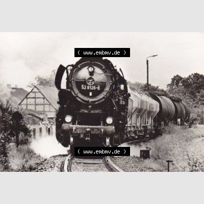 DDR Dampflokomotive aus Deutschland 1980, Baureihe 52.80, Nahgüterzug 100DPI (1) Sammlung