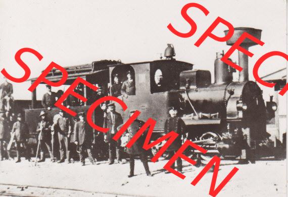 Dampflokomotive aus Deutschland 1909, Bäderbahn Bad Doberan, Trambahn-Lok 100DPI (1) Sammlung