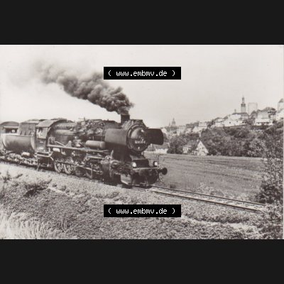 DDR Dampflokomotive aus Deutschland 1980, Baureihe 52.80, Nahgüterzug 100DPI (3) Sammlung
