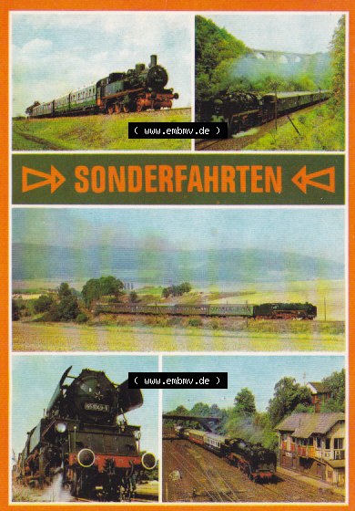 DDR Dampflokomotive aus Deutschland Sonderfahrten, Berliner Nordgitterring (1) Sammlung