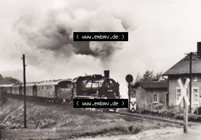 DDR Dampflokomotive aus Deutschland 1979, Baureihe 38.2-3, 100 Jahre Stoilberg, Ausfahrt aus St. Egidien (1) Sammlung