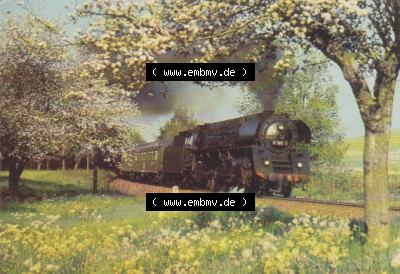 DDR Dampflokomotive aus Deutschland DDR Planet Verlag Berlin, Schnellzuglokomotive Eilzug E 805 100DPI (1) Sammlung