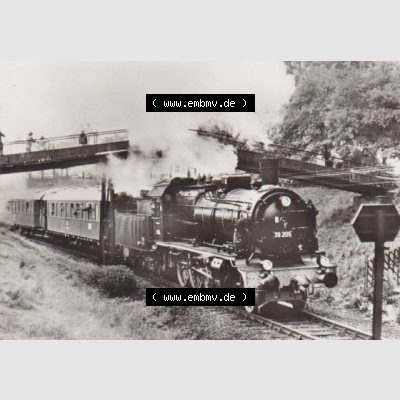 DDR Dampflokomotive aus Deutschland 1979, Baureihe 38.2-3, Sonderzug in Oelsnitz (1) Sammlung