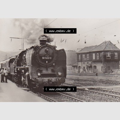DDR Dampflokomotive aus Deutschland 1981, Baureihe 50, Sonderzug im Hauptbahnhof Leipzig (1) Sammlung