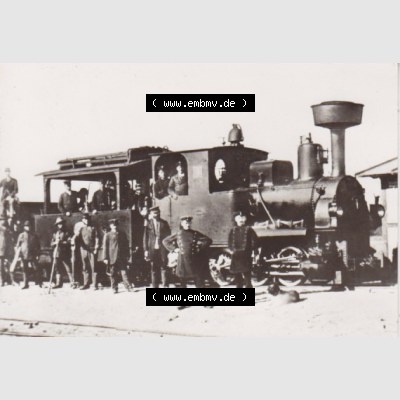Dampflokomotive aus Deutschland 1909, Bäderbahn Bad Doberan, Trambahn-Lok 100DPI (1) Sammlung