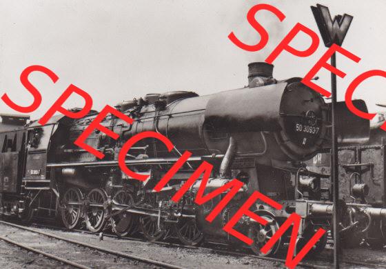 Dampflokomotive aus Deutschland 1938, Baureihe 50, Leistung von 1625 PS (1) Sammlung