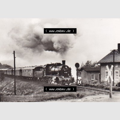 DDR Dampflokomotive aus Deutschland 1979, Baureihe 38.2-3, 100 Jahre Stoilberg, Ausfahrt aus St. Egidien (1) Sammlung