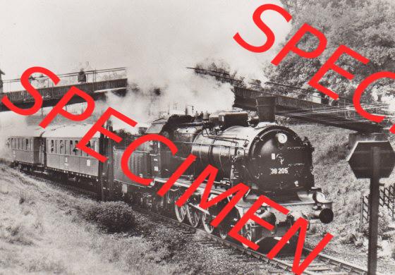 DDR Dampflokomotive aus Deutschland 1979, Baureihe 38.2-3, Sonderzug in Oelsnitz (1) Sammlung