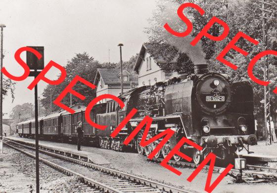 DDR Dampflokomotive aus Deutschland 1980, Baureihe 50, Sonderzug in Lommatzsch (1) Sammlung