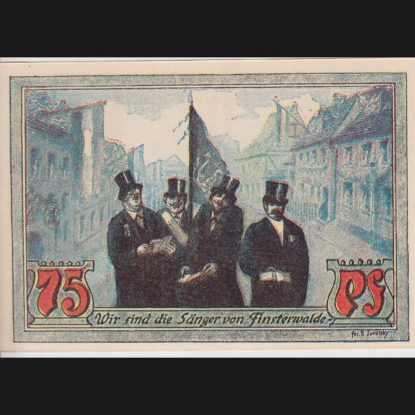 Finsterwalde, Stadt Notgeld, Notgeldschein 1921, 75 Pfennig (1).jpg Quadratbild